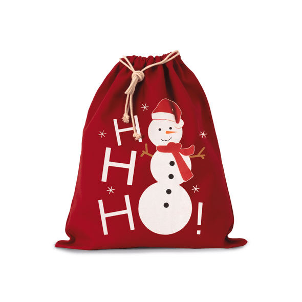 Kimood | Snowman drawstring cotton bag